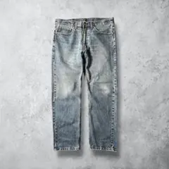 Levi'sリーバイス505ストレートデニムブルーフェードW36古着ジーンズ