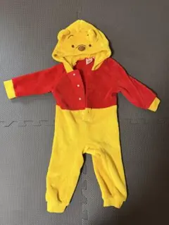 プーさん 着ぐるみ　フリース　ロンパース 80〜90サイズ