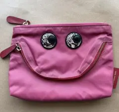 Anya Hindmarch Eyesバッグインバッグ ハッピーポーチ ピンクのサムネイル