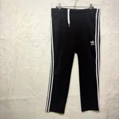 adidas ブラック ジョガーパンツ 3本ライン トラックパンツ
