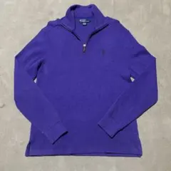 Polo Ralph Lauren ハーフジップセーター Ｓサイズ パープル
