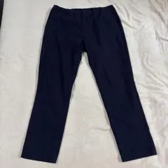 春夏パンツ　シアサッカー　グリーンレーベルリラクシング　ウォッシャブル　XL 紺のサムネイル