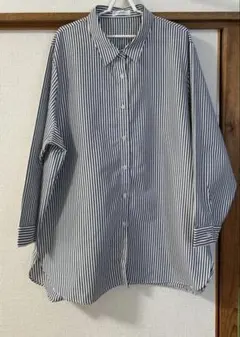 Re-j リジェイ トップス アウター 長袖 シャツ ストライプ柄
