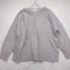美品 1er ファーセーター フォックスファー ラクーンファー トップス グレーのサムネイル