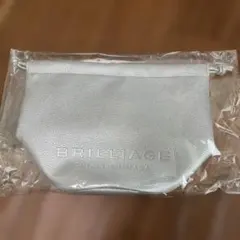 BRILLIAGE CHIAKI SHIMADA 巾着ポーチ シルバー　新品