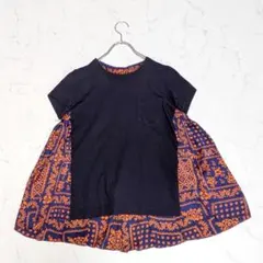 sacai×reyn Spooner 異素材 ドッキング バンダナ柄 Tシャツのサムネイル