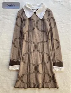 ダーリッチ　Darich ニットワンピース ブラウン