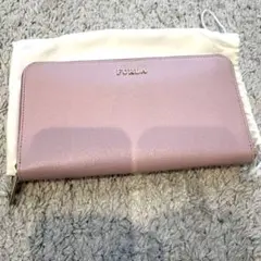 【新品未使用】FURLA フルラ ラウンドファスナー 長財布 ピンクのサムネイル