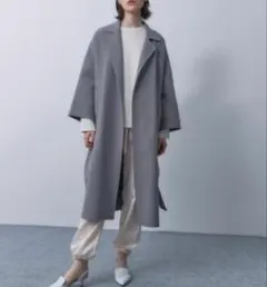 STUNNING LURE ステンカラーオーバーコート グレー