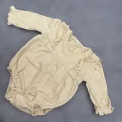 フリル付き ロンパース 80