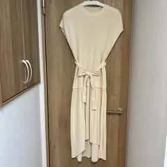 ☆ZARA 切替ワンピース☆　ニット　プリーツ