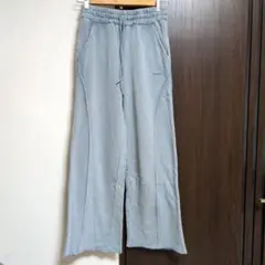 ラブトキシック　ライトブルー ワイドパンツ スウェット素材