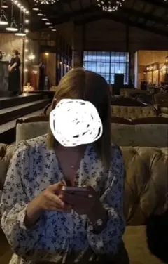 フラワープリント ホワイト ワンピース