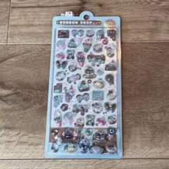 クーリア ボンボンドロップ シール チョコミント柄 ぷっくりシール かわいい