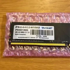 Patriot 4GB DDR4 2400MHz メモリ