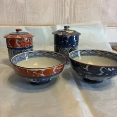有田焼 蓋付き飯碗 2客セット