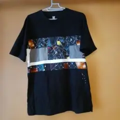グラニフ　宇宙柄パッチワークTシャツ