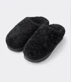 完売品 未使用 GU ボアスリッポン ブラック XL 黒