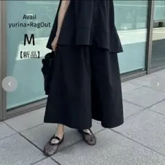 限定値下✨【新品】アベイル　yurina×RagOut ガウチョパンツ　黒　M