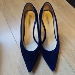 FABIO RUSCONI ネイビー ハイヒール ファビオルスコーニ　37 24