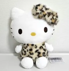 サンリオキャラクターズ　ヒョウ柄ドールBIGタイプハローキティ