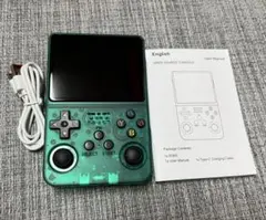 R36S ゲーム機　透明緑
