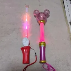 東京ディズニーリゾート ミニー型ライトスティック　ペンライト　2本