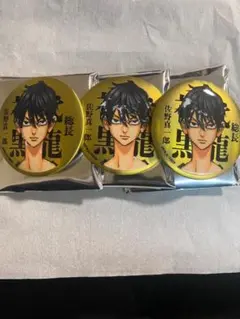 佐野真一郎 マイキーマート メタリック缶バッチ×3 コミック缶バッジ×1