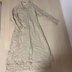 GAP シャツワンピース ロング丈 ベージュ M