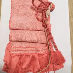 振袖用、正絹帯締め、帯揚げ 　セット
