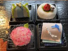 ちりめん細工の和菓子 7個セット トレー付き No.32 - メルカリ
