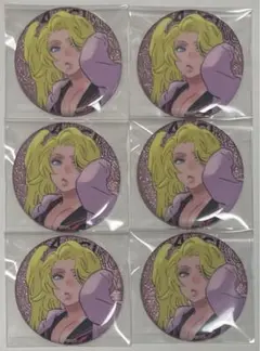 BLEACH WORLD グリッター缶バッジ　護廷高校　松本乱菊