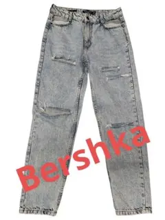 Bershka ダメージデニム ワイド S Y2K グランジのサムネイル