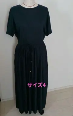 anyFAM　プリーツワンピース　ネイビーサイズ4