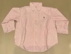 ラルフローレン　ピンク　ストライプ　シャツ　90