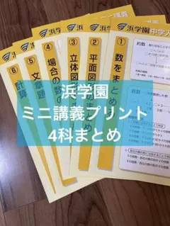 【新品】浜学園 4科目 中学入試ミニ講義 フルセット（算・国・理・社） 2026年最新】浜学園ミニ講義の人気アイテム - メルカリ
