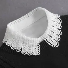 付け襟 レース 卒業 入学 フェイクカラー 白 上品 大人可愛い