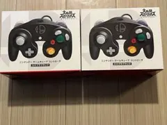 ニンテンドー ゲームキューブコントローラ スマブラブラック　2点セット