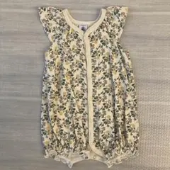 (74cm) PETIT BATEAU ロンパース 花柄