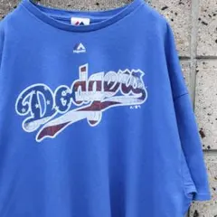 00s Majestic × LA Dodgers カーショウ22 古着Tシャツ