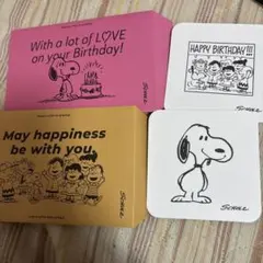 PEANUTS COFFEE スヌーピー 封筒とコースター