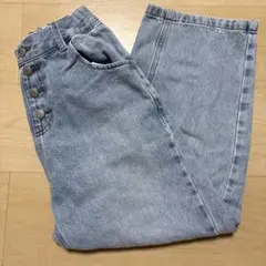 GUデニムワイドパンツ