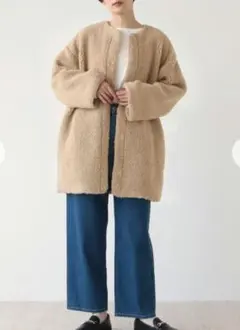 新品⭐アフタヌーンティー　リバーシブルボアコート