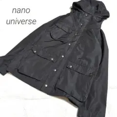 ○nano universe○　ゲームポケットマウンテンパーカー　ブラック　М