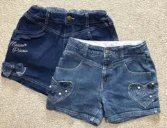 Mezzo Piano デニムショートパンツ 2点セット