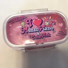 子ども用キャラクター弁当箱 ピンク メゾピアノ　中古のサムネイル