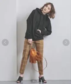 ユナイテッドアローズ　テーパードパンツ　チェック　新品未使用