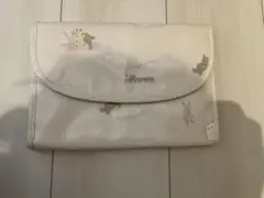 ジェラートピケ　動物柄 母子手帳ケース 薄ピンク