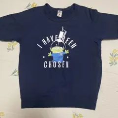 ユニクロ　ディズニー　トイストーリー　リトルグリーメンネイビーTシャツ