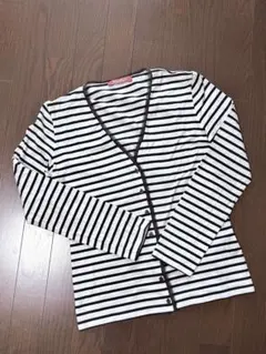 Max Mara モノトーンボーダー Vネックカーディガンのサムネイル